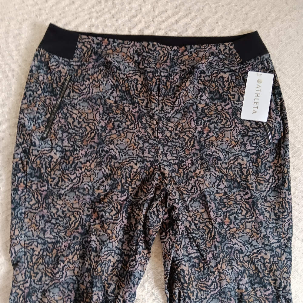 Athleta Black Multi Print Joggers - Picture 4 of 15